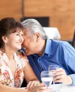 Cheerful and affectionate senior couple Cheerful and affectionate senior couple